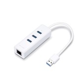 Tp-Link UE330 USB 3.0 to Gigabit Ethernet Network Adapter with 3-Port USB 3.0 Hub