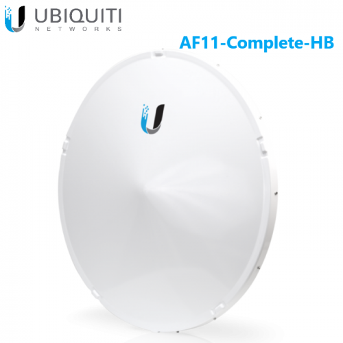 Ubiquiti AF11-Complete-HB airFiber Radio de liaison haute bande 11 GHz avec antenne parabolique