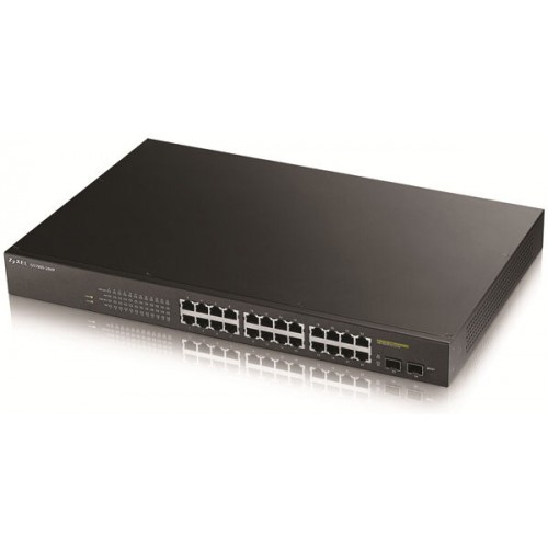 Zyxel GS1900-24HP v2 24-port GbE Smart Managed PoE Switch with GbE Uplink