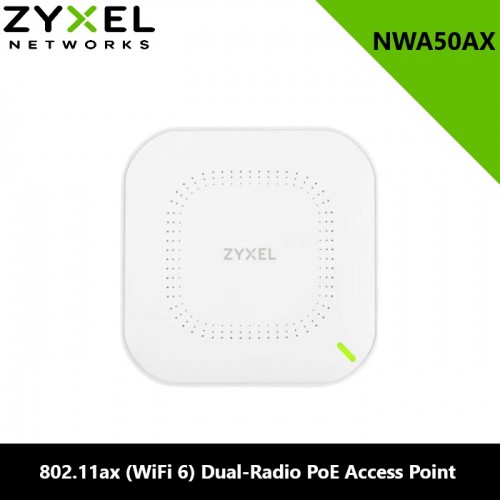 Point d'accès PoE double radio Zyxel NWA50AX 802.11ax (WiFi 6)