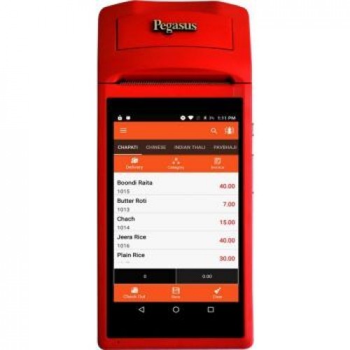 Pegasus (PPT8525-BABAA) Handheld Mobile Smart POS Terminal - Orange