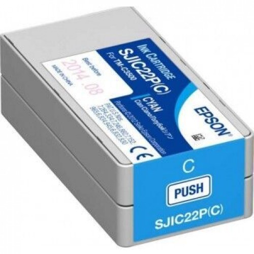 Epson SJIC22P Original Cyan Ink Cartridge - C33S020602