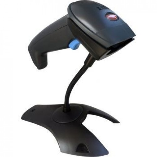 Pegasus (PS1146-AABAA0) Scanner de codes-barres 1D filaire avec support, neuf - Noir