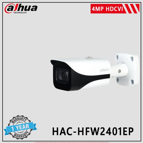 كاميرا داهوا HAC-HFW2401EP بدقة 4 ميجابكسل HDCVI IR مع عدسة ثابتة 3.6 ملم