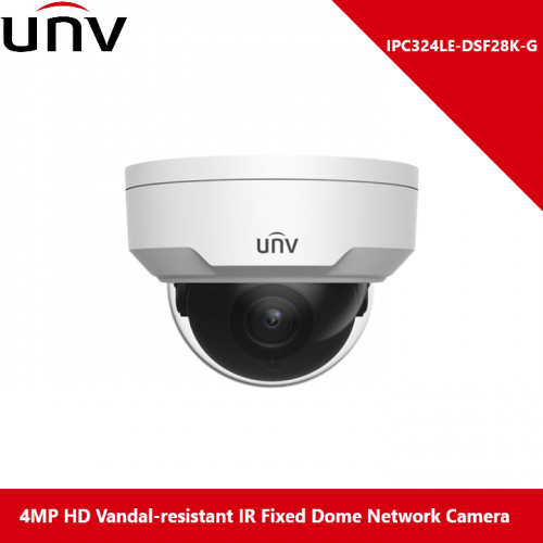 UNV IPC324LE-DSF28K-G Caméra réseau à dôme fixe IR anti-vandalisme 4MP HD