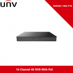 UNV NVR302-16S2-P16 16 Channel 4K NVR With PoE