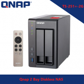 QNAP TS 251+ 2G 2 Bay Diskless NAS