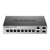 D-Link (DGS-1100-10) 8-port 1000Base-T Easy Smart gigabit Switch with 2 combo 100/1000Base-T/SFP ports, IPv6 support, MetroEthernet switch