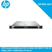 HPE ProLiant DL360 Gen10 4114 2.2GHz 10C 85W 1P 16G-2R P408i-a 8SFF 1x500W Base CN Server