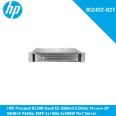 HPE ProLiant DL380 Gen9 E5-2660v4 2.0GHz 14-core 2P 64GB-R P440ar 8SFF 2x10Gb 2x800W Perf Server