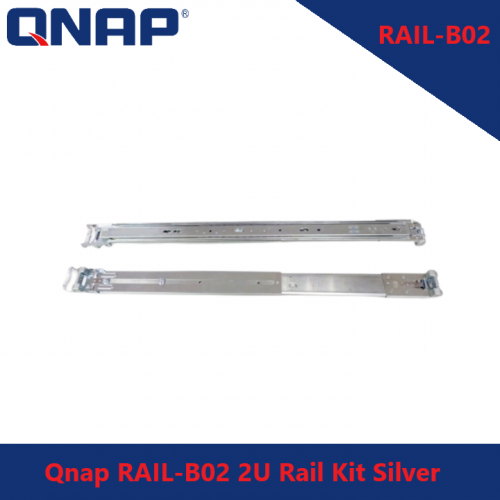 QNAP RAIL-B02 Kit de rails 2U Argent
