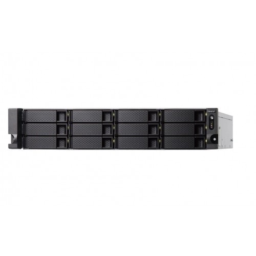 QNAP (TS-1277XU-RP-2700-8G) QNAP 12 Bay Rackmount NAS/iSCI/IP-SAN 3.2GHz AMD Ryzen 7 2700 8-core 8GB RAM - No HDD
