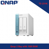 QNAP (TS-231K) 2 Bay with 1GB RAM