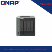 QNAP TS-431KX Budget-friendly quad-core 1.7GHz 10GbE SFP+ NAS