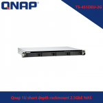 QNAP TS-451DEU-2G 1U short depth rackmount 2.5GbE NAS
