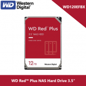 WD 12TB Red™ Plus NAS Hard Drive 3.5" - WD120EFBX