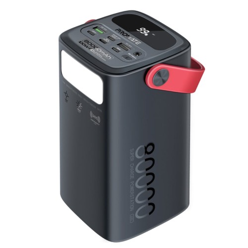 Bloc d'alimentation Promate PowerMine-80Pro 80 000 mAh haute capacité 100 W à charge ultra rapide
