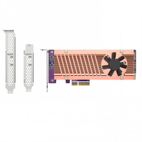 QNAP QM2-2P-344A Dual M.2 22110/2280 PCIe NVMe SSD expansion card