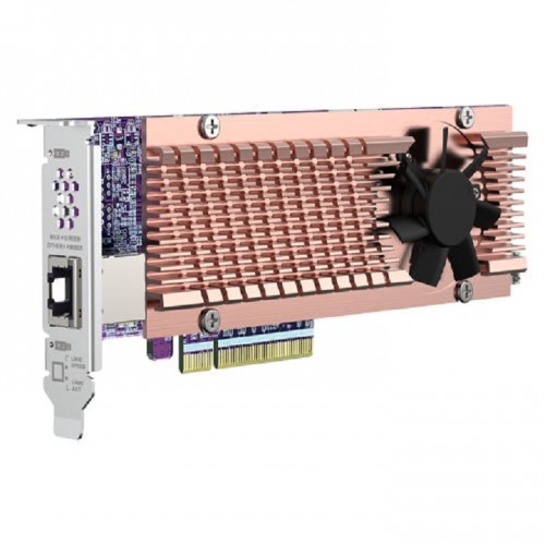 QNAP QM2-2P410G1T Dual M.2 2280 PCIe NVMe SSD & 10GbE Expansion Card