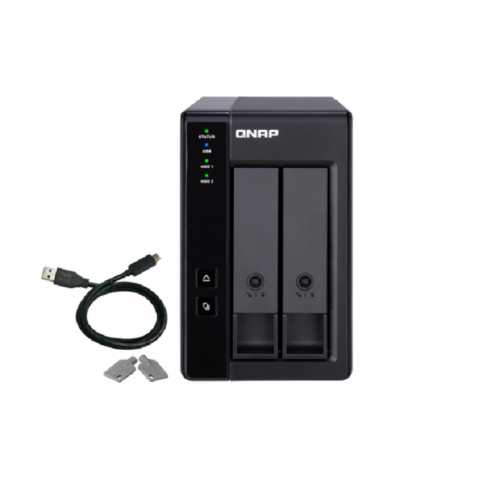 QNAP TR-002 Extension NAS de bureau 2 baies Baies de disque SATA 3,5 pouces