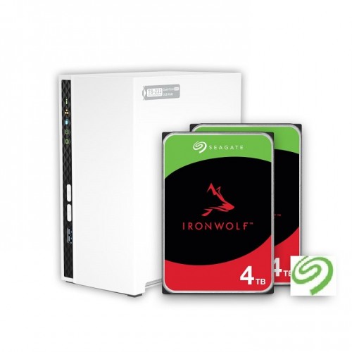 QNAP TS-233-US with 2 x 4TB Seagate IronWolf Drives
