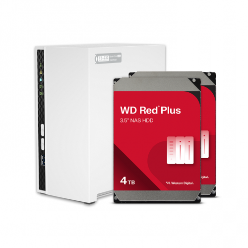 QNAP TS-233-24WD-US 2 Bay Home NAS with 4TB Storage