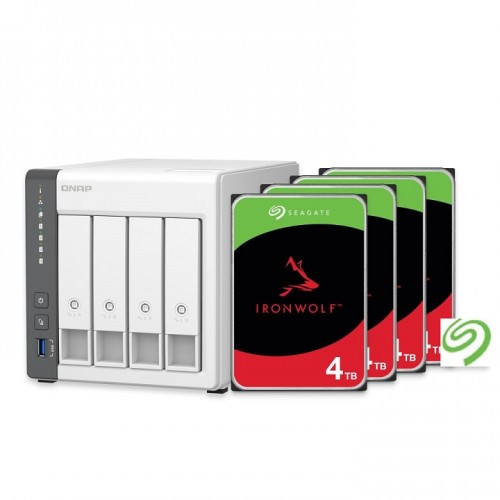 QNAP TS-433-4G-US with 4 x 4TB Seagate IronWolf Drives