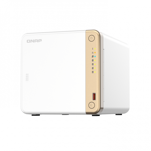 NAS multimédia QNAP TS-462-2G Intel Dual-Core 2,5 GbE avec emplacements M.2 PCIe et extensibilité PCIe