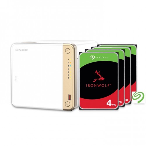 QNAP TS-462-4G-US with 4 X 4TB Seagate IronWolf Drives