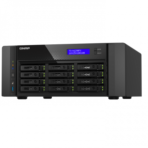 QNAP TS-h1290FX-7232P-64G Powerful 12-bay U.2 NVMe/ SATA all-flash NAS