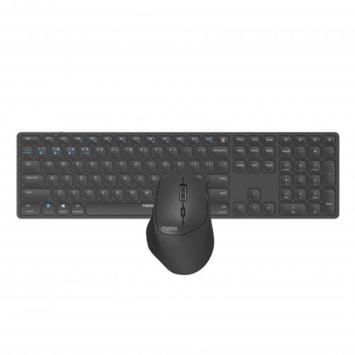 Rapoo 9800M Multi-mode Ultra-slim Advanced Wireless Keyboard and Mouse Combo - 11581