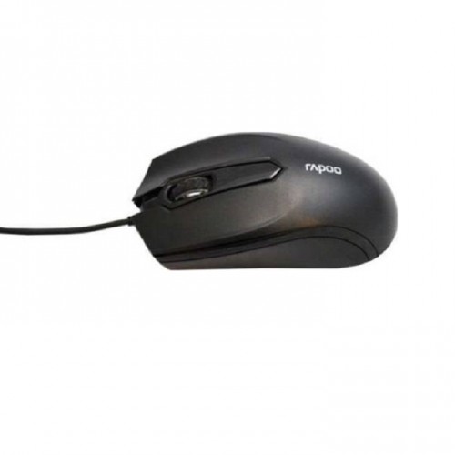 Rapoo N1010 WIRED USB MOUSE - Black - 16518