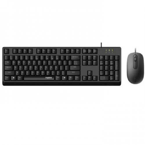 RAPOO X130 PRO Wired Optical Mouse/Keyboard Combo - 12344
