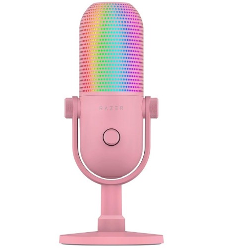 Razer Seiren V3 Chroma RGB USB Microphone with Tap-to-Mute - Quartz - RZ19-05060300-R3M1