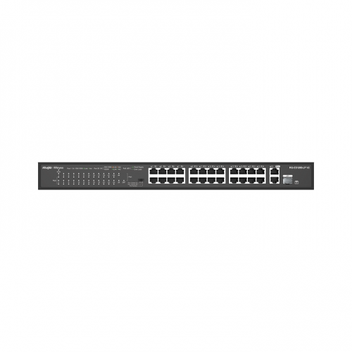 Ruijie RG-ES126S-LP V2 24-Port 10/100 Mbps with 2-Port Gigabit Rackmount PoE Switch