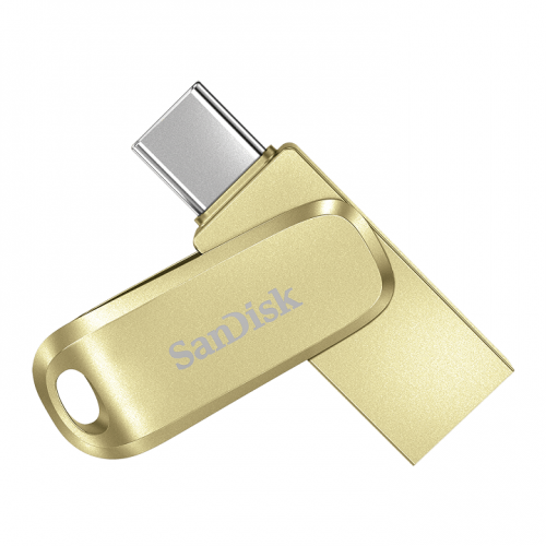 SanDisk SDDDC4-256G-G46GD Ultra Dual Drive Luxe USB Type-C Flash Drive - Gold