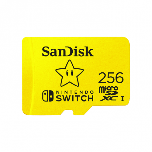 SanDisk 256GB SDSQXAO-256G-GN3ZN Nintendo-Licensed Memory Cards For Nintendo Switch - Yellow