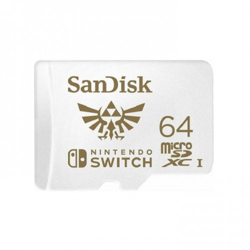 SanDisk 64GB SDSQXAT-064G-GN3ZN microSDXC card for Nintendo Switch - White