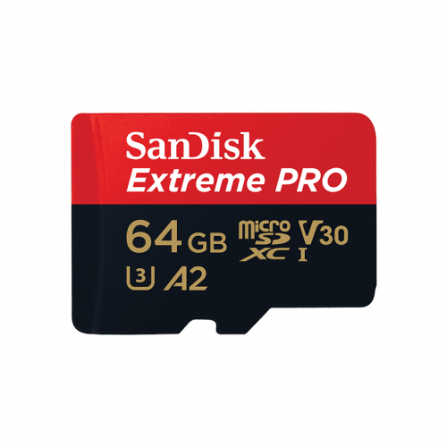 SanDisk 64GB SDSQXCU-064G-GN6MA Extreme PRO microSDXC UHS-I CARD