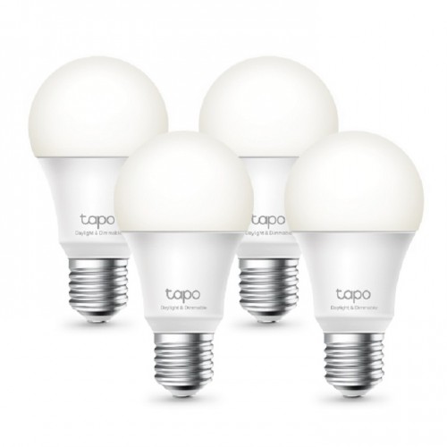 Tapo L520E Ampoule Wi-Fi intelligente, lumière du jour et intensité variable, paquet de 4