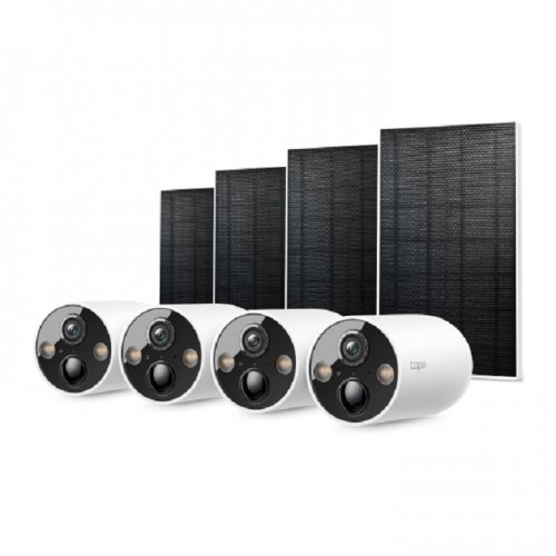 Tapo TC85 KIT Kit de caméra de sécurité à énergie solaire - Paquet de 4