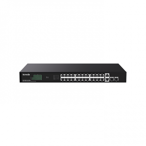 Tenda TEG1128P-24-250W 26GE+2SFP Ethernet Switch With 24-Port PoE