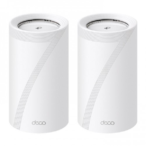 نظام Tp-Link Deco BE75 BE17000 ثلاثي الموجات للشبكة المنزلية بالكامل WiFi 7 - قطعتان