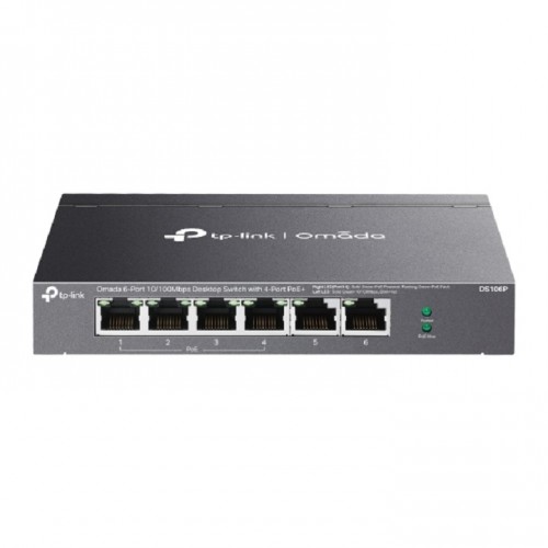 Tp-Link DS106P Omada 6-Port 10/100Mbps Unmanaged Desktop Switch with 4-Port PoE+