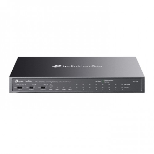Tp-Link DS111P Omada 8-Port 10/100Mbps + 3-Port Gigabit Unmanaged Desktop Switch with 8-Port PoE+