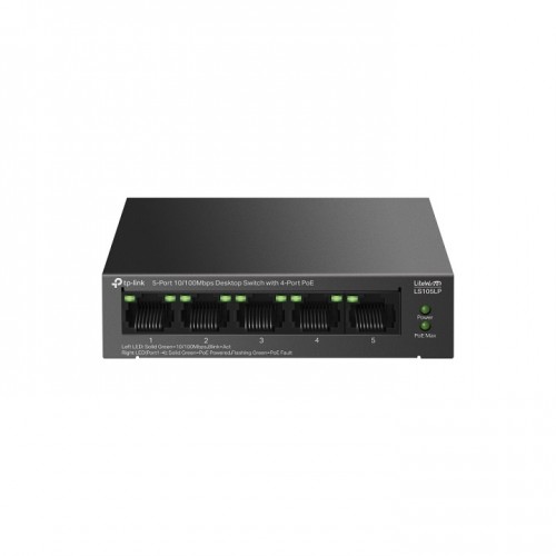 Tp-Link LS105LP 5-Port 10/100Mbps Desktop Switch with 4-Port PoE