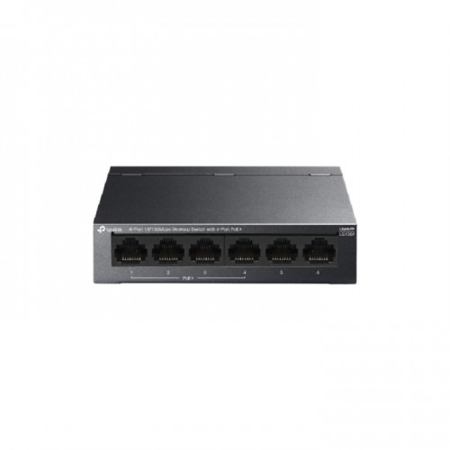 Tp-Link LS106P 6-Port 10/100Mbps Desktop Switch with 4-Port PoE+