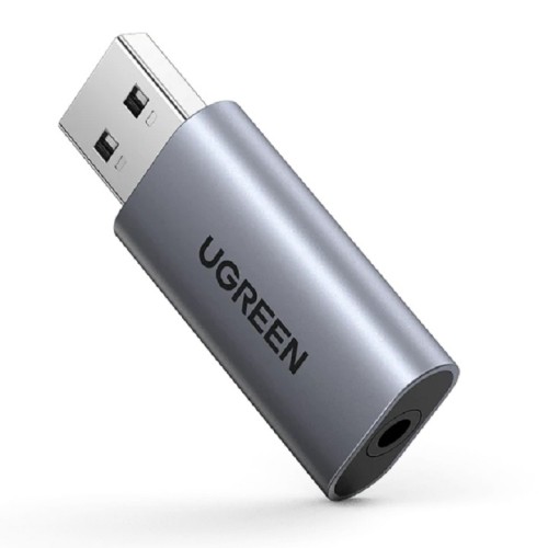 UGreen CM383 USB to Audio Jack USB External Sound Card 3.5mm Audio Adapter - 80864