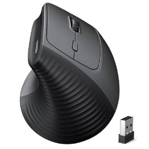UGreen M571 Ergonomic Wireless Vertical Mouse - Black - 55916