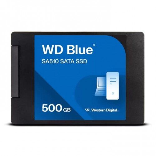 WD Blue WDS500G3B0A SA510 SATA SSD مقاس 2.5 بوصة/7 ملم - سعة 500 جيجابايت